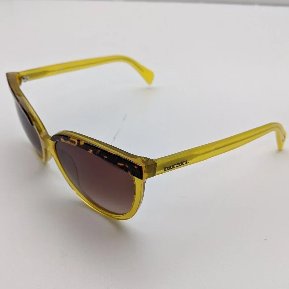 🕶️Italy design! Diesel DL0081 Semi Cat Eye Sunglasses col.56F 59/16-140 /JLE204‌